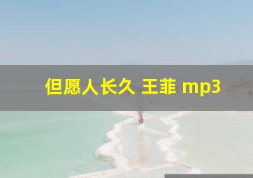 但愿人长久 王菲 mp3